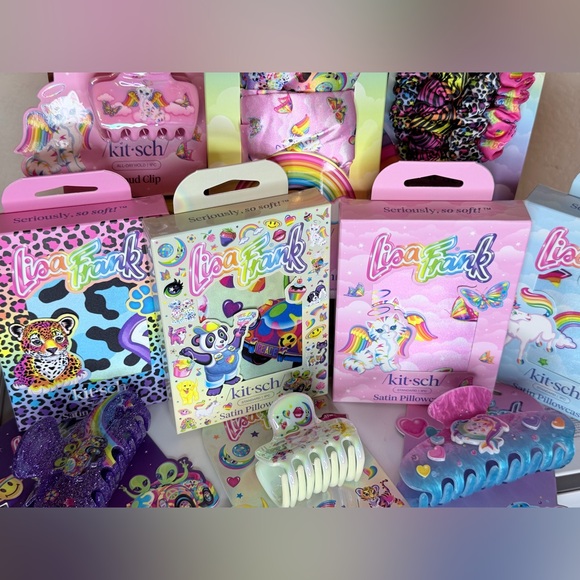 Lisa Frank Hair Clips and Pillowcase Bundle - Picture 2 of 13